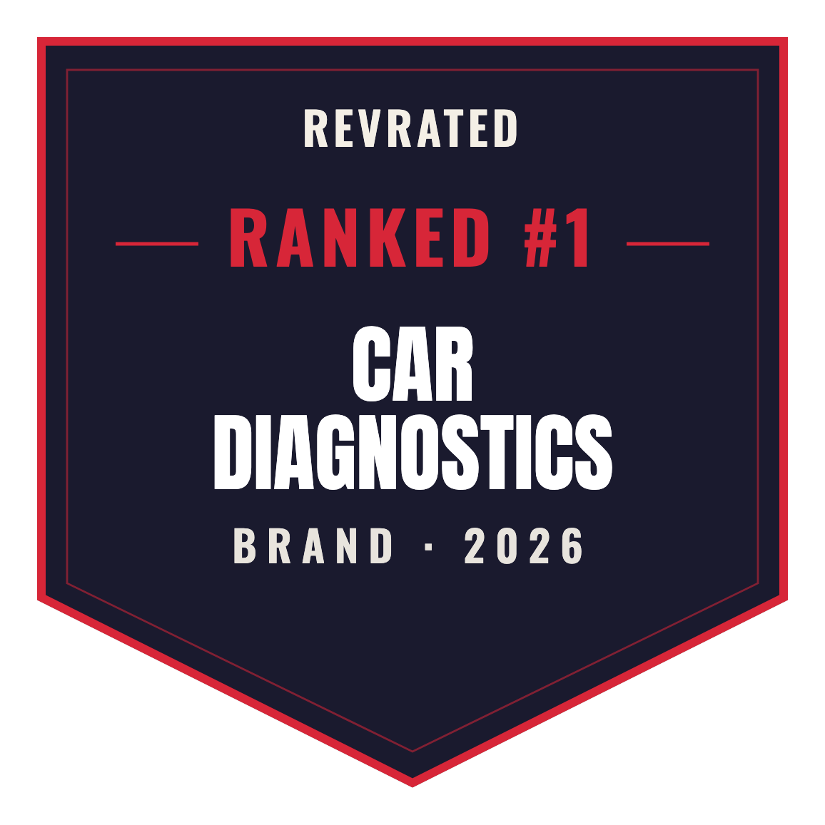 RevRated Top Brand 2026 — Car Diagnostics