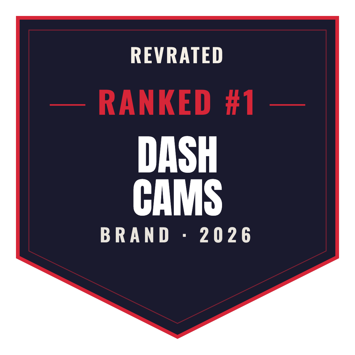 RevRated Top Brand 2026 — Dash Cams
