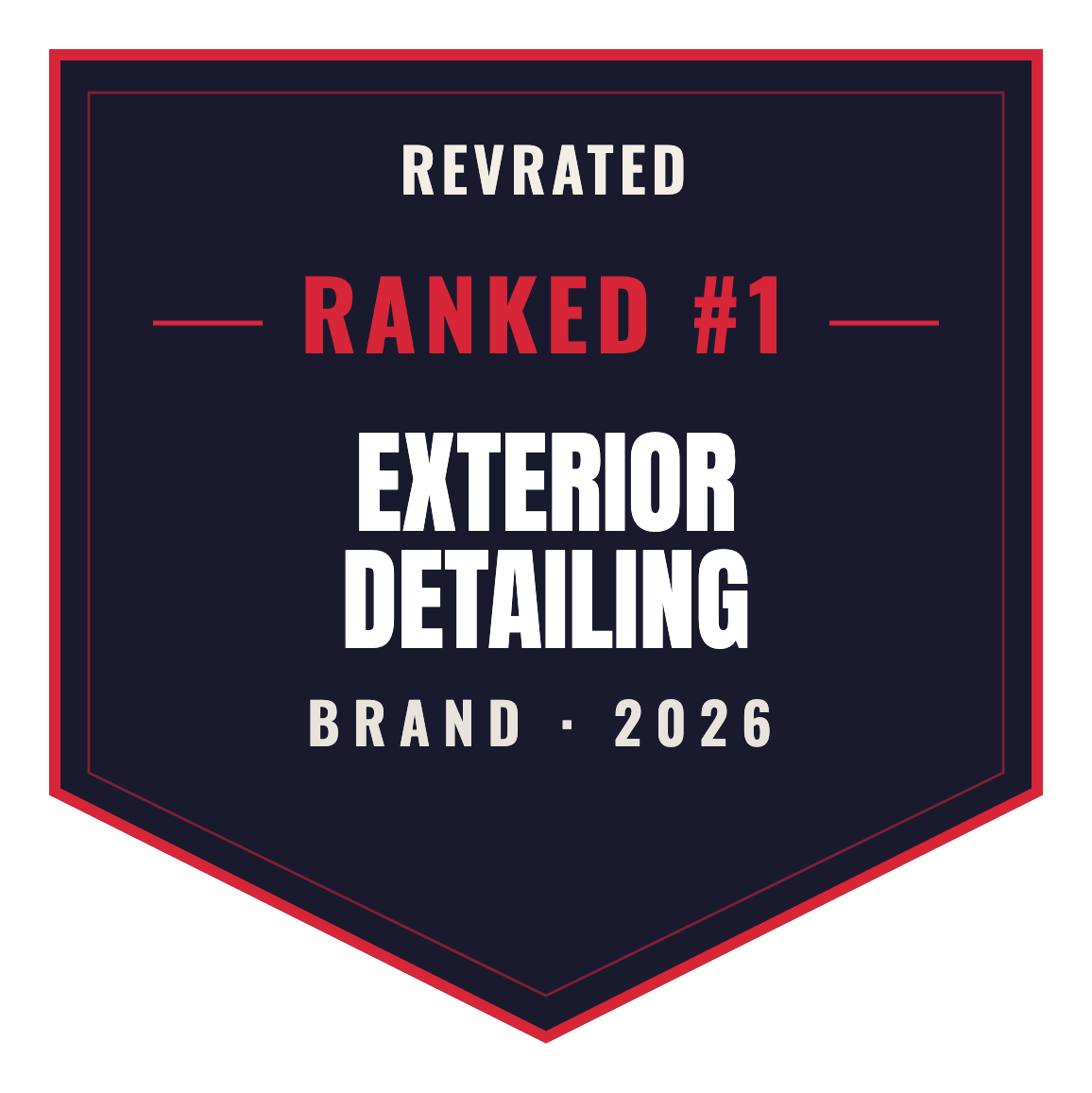 RevRated Top Brand 2026 — Exterior Detailing