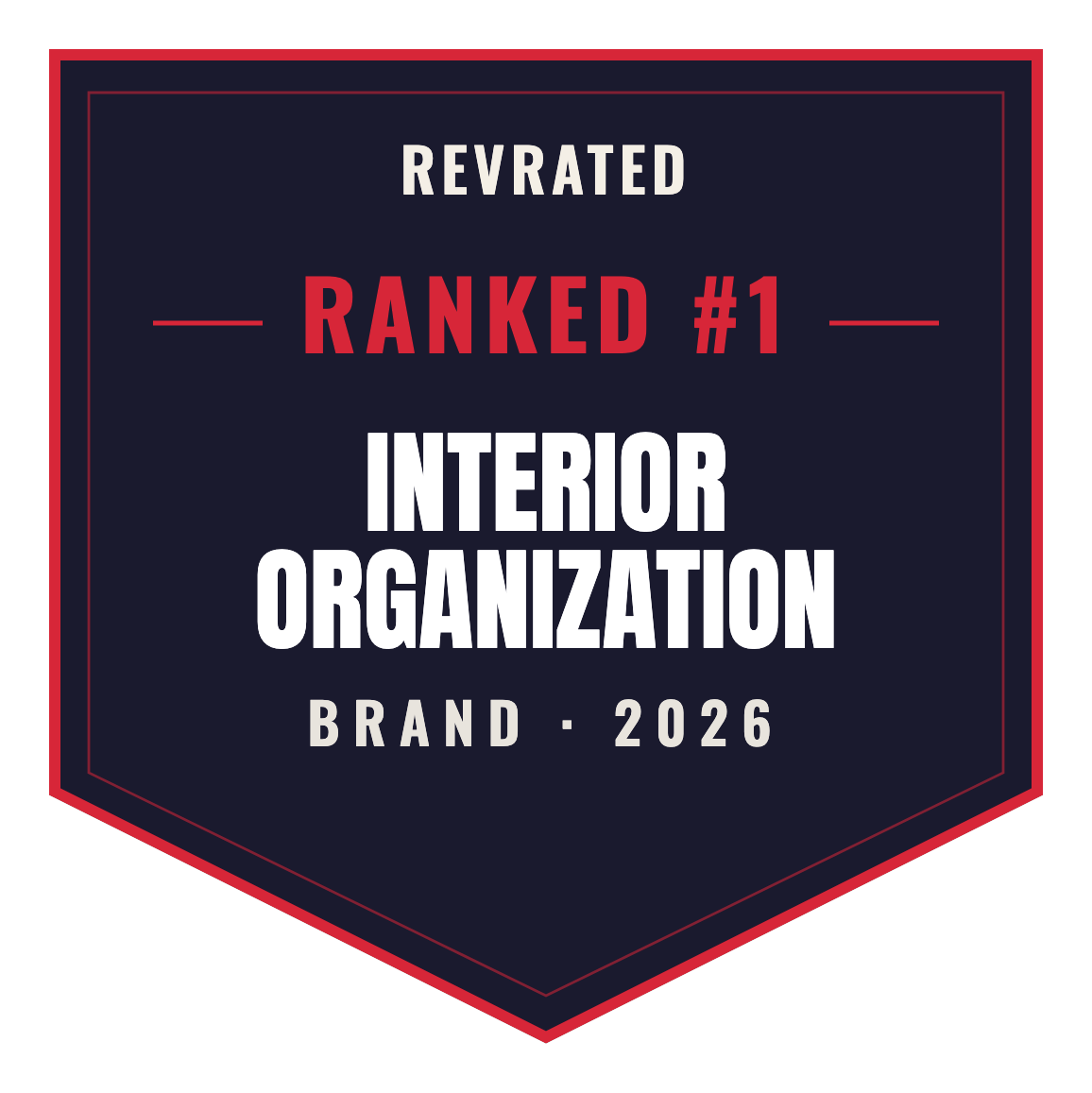 RevRated Top Brand 2026 — Interior Organization