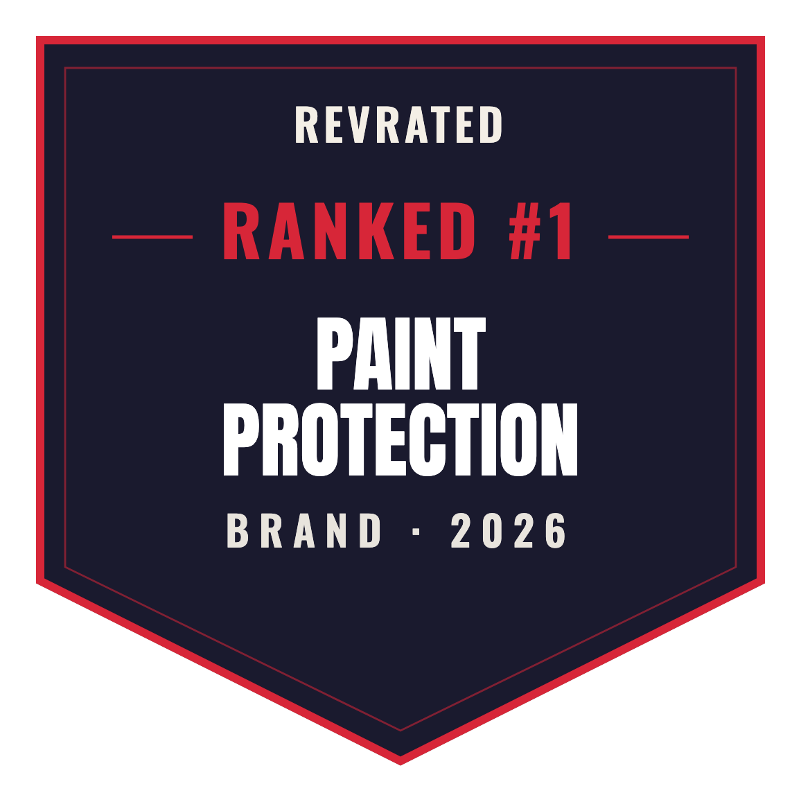 RevRated Top Brand 2026 — Paint Protection