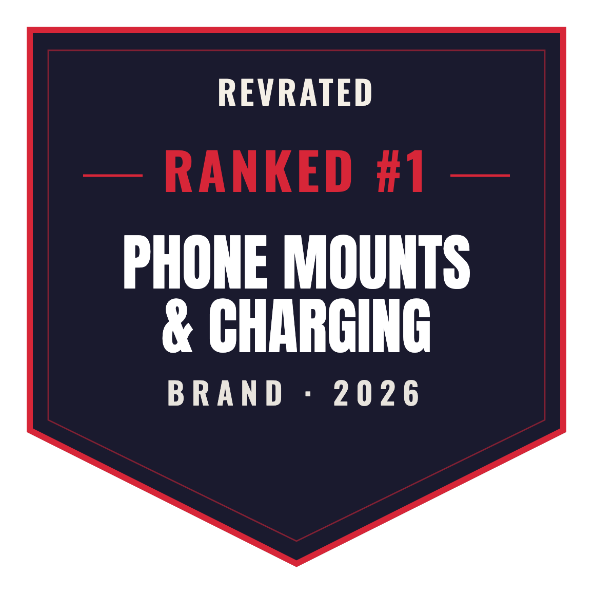 RevRated Top Brand 2026 — Phone Mounts & Charging