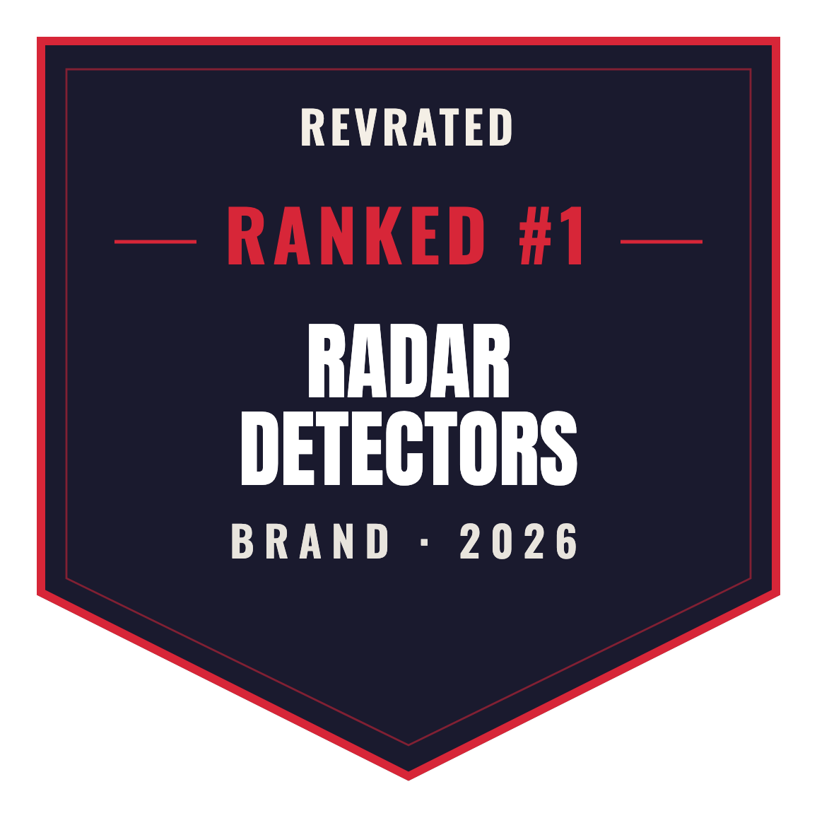 RevRated Top Brand 2026 — Radar Detectors