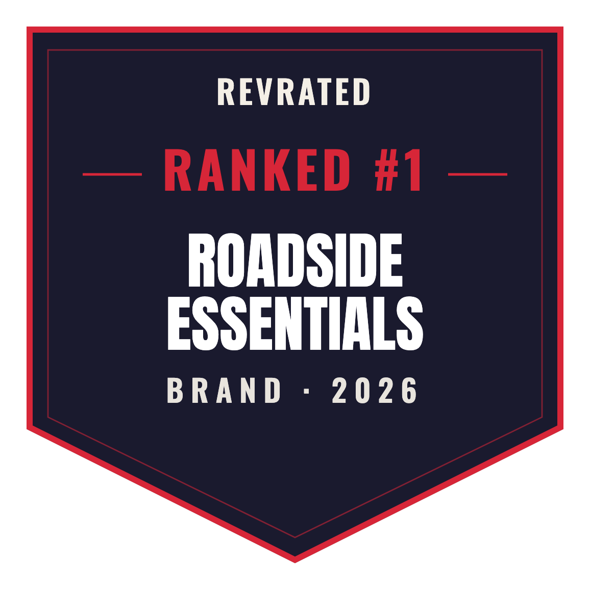 RevRated Top Brand 2026 — Roadside Essentials
