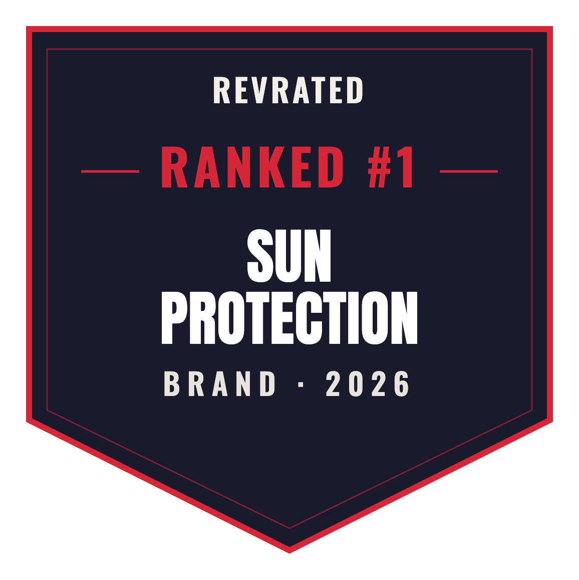 RevRated Top Brand 2026 — Sun Protection