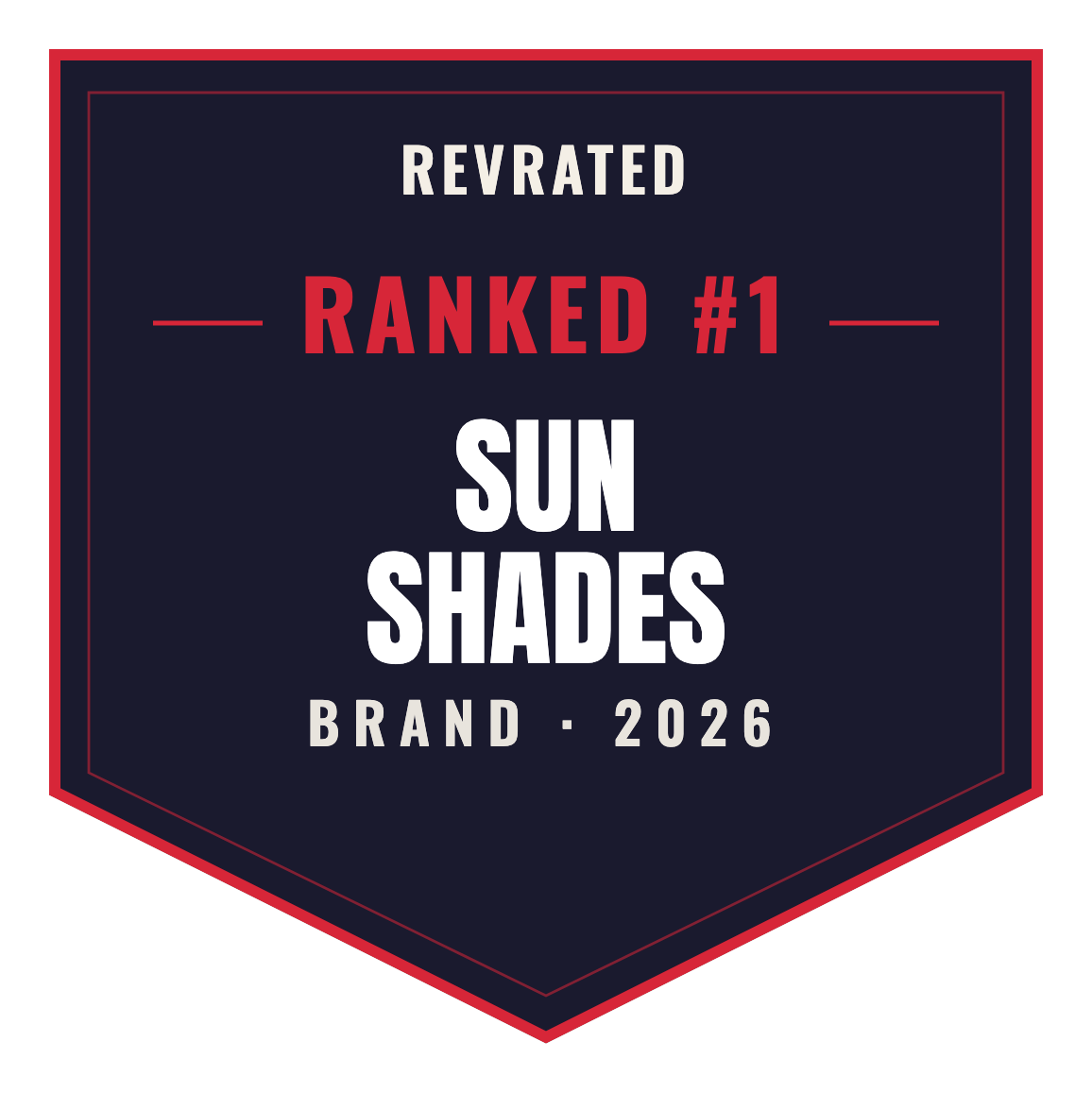 RevRated Top Brand 2026 — Sun Shades