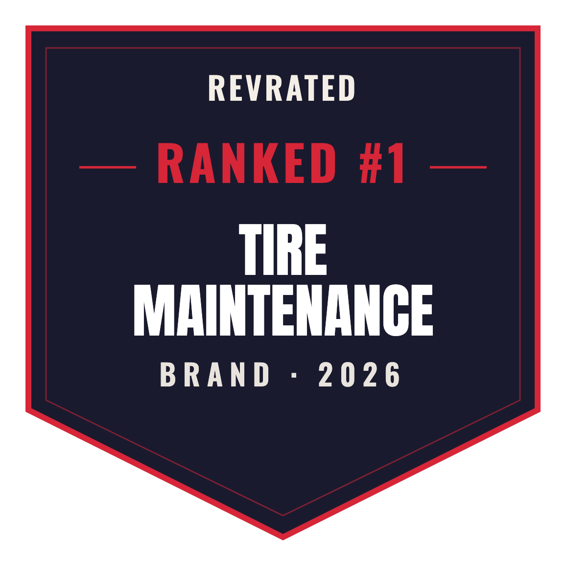 RevRated Top Brand 2026 — Tire Maintenance