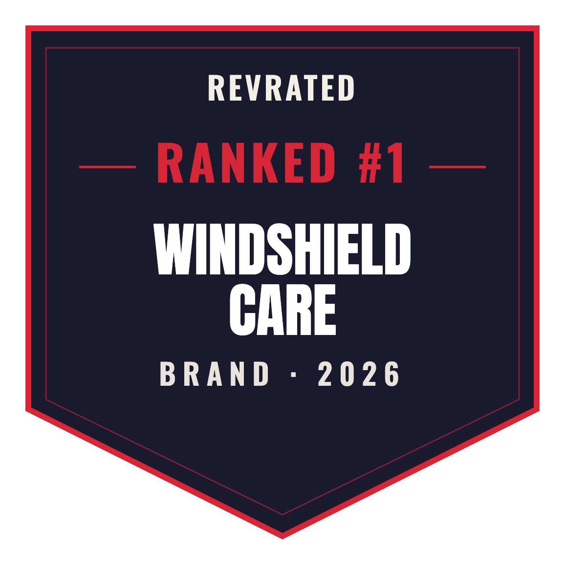 RevRated Top Brand 2026 — Windshield Care